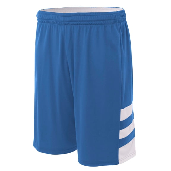 A4 Reversible Speedway Short For Men in Royal/White | N5334