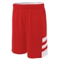thumbnail image 1 of A4 Reversible Speedway Short For Men in Scarlet/White | N5334, 1 of 2