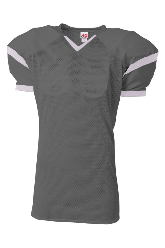 Rollout Football Jersey For Teen Male in Graphite/White | NB4265