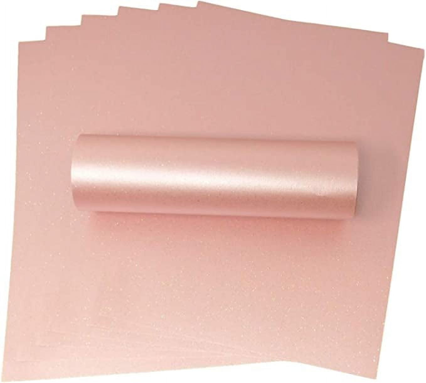 A4 Rosa Pink Sparkle Paper With Iridescent Sparkle 32lb bond One Sided For Crafts Card Making (10)