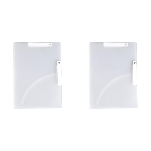 A4 Rotary Dual-Rod Plastic Folder For Student Exam Papers And Document Storage - White