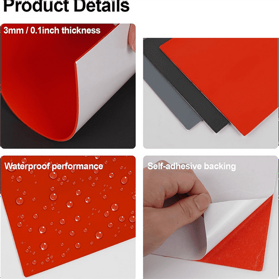 A4 Rubber Stamp Sheet for Laser Cutter and Engraving Machine Rubber Sheet Laser Engraving Material DIY Rubber Mat B