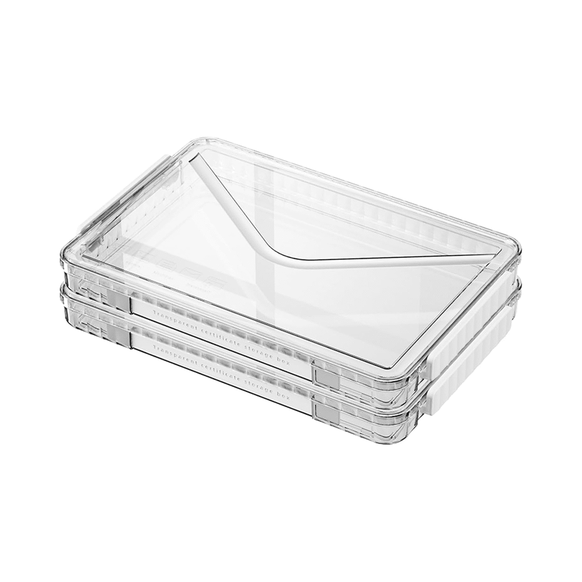 A4 Scrapbook Paper Storage, Photo Storage Box, Plastic File Box 2Pack