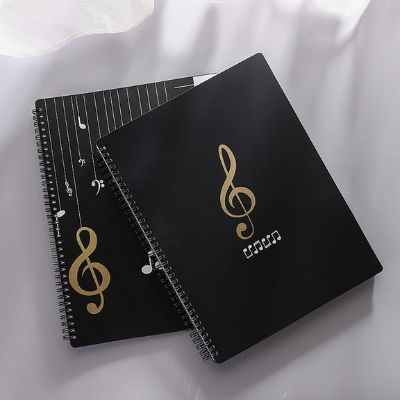 A4 Sheet Music Folder (20 Pages) 20Pages Sheet Music Folder Music File Folder 8.5X11 Inch Paper Documents Storage Holder Bag Blank Plastic Concert Choral Folder