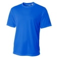 thumbnail image 1 of A4 Short Sleeve Birds-Eye Mesh Crew For Men in Royal | N3252, 1 of 2