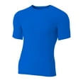 thumbnail image 1 of A4 Short Sleeve Compression Crew For Men in Royal N3130, 1 of 3