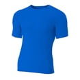 thumbnail image 1 of A4 Short Sleeve Compression Crew For Men in Royal N3130, 1 of 2
