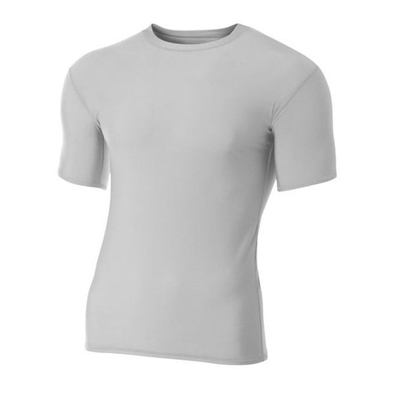 A4 NB3130 Youth Short Sleeve Compression Crew For Youth Size Boys