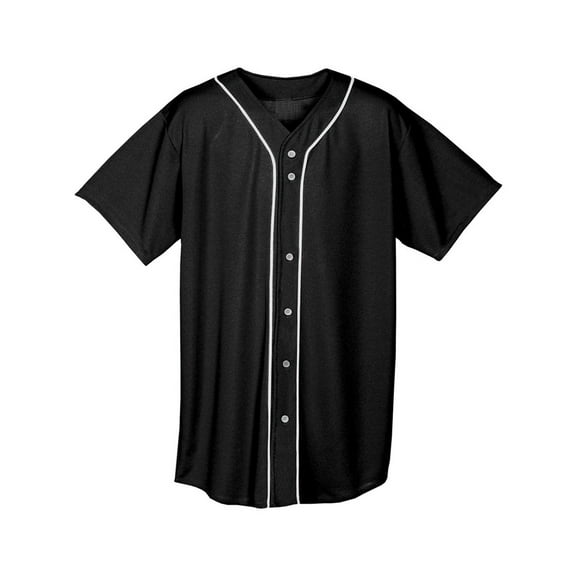 A4 Short Sleeve Full Button Baseball Jersey