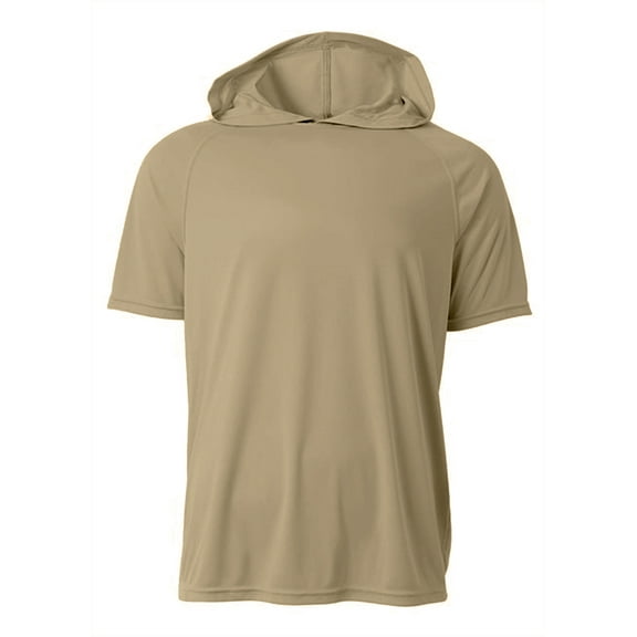A4 N3408 Short Sleeve Hooded Tee For Adult Size Male