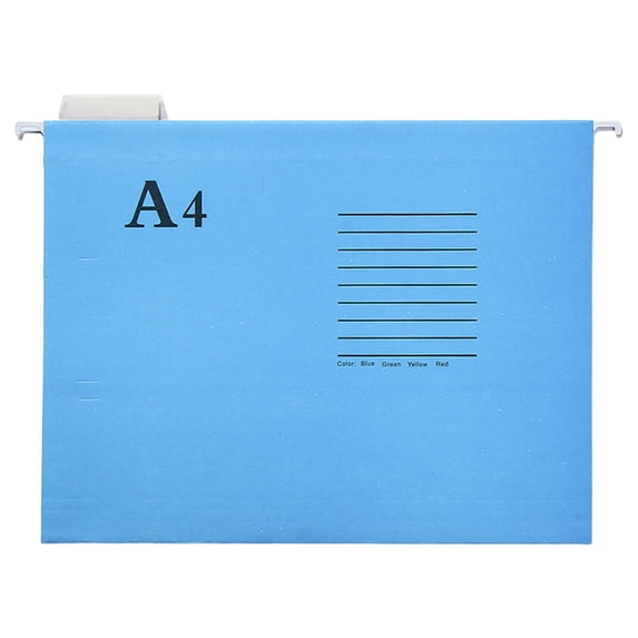 A4 Size Hanging File Folders, 13.4X9.44 inch Colored Hanging File Organizer with Label Tabs, Suspension Filing Folders for Office Cabinet Document Storage and Paper Classification Management