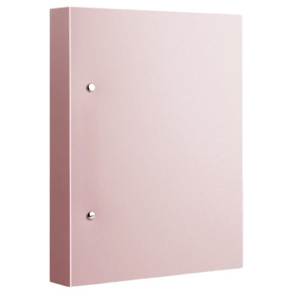 A4 Size Plastic Binder Folder, 2 Hole PP File Folder, Sturdy Paperwork Storage Binder, Office Document Binder File Folder, A4 Portfolio Folder, Durable Office Organizing Implements, Pink