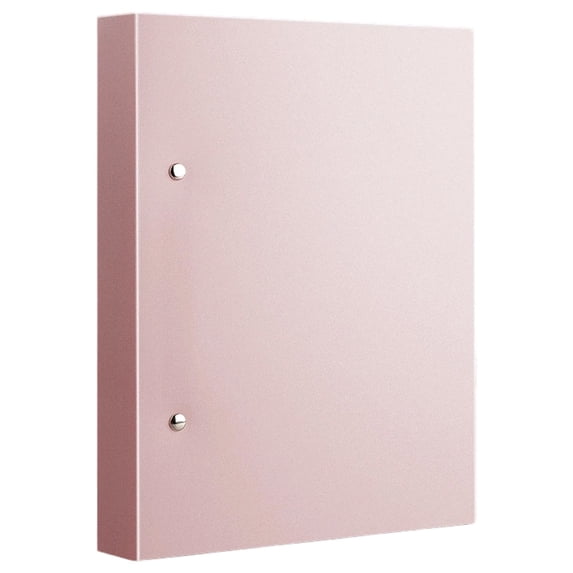 A4 Size Plastic Binder Folder, 2 Hole PP File Folder, Sturdy Paperwork Storage Binder, Office Document Binder File Folder, A4 Portfolio Folder, Durable Office Organizing Implements, Pink
