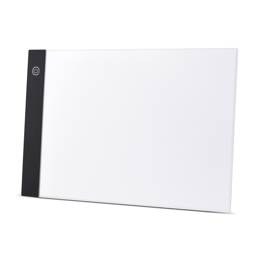A4 Size Ultra-thin LED Light Pad Box Painting Tracing Panel Copyboard USB Powered 3-Level Adjustable Brightness for Cartoon Tattoo Tracing Pencil Drawing