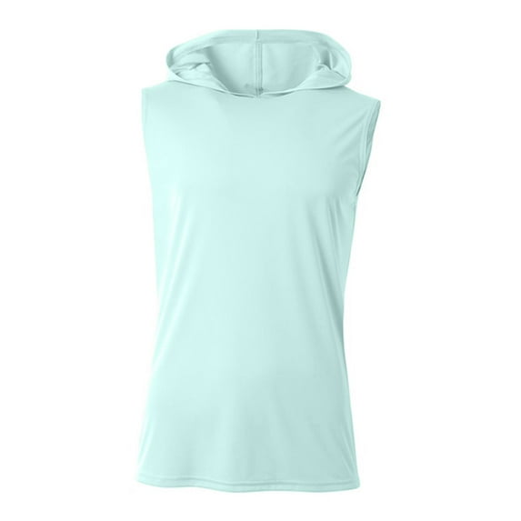 A4 N3410 Sleeveless Hooded Tee For Adult Size Male