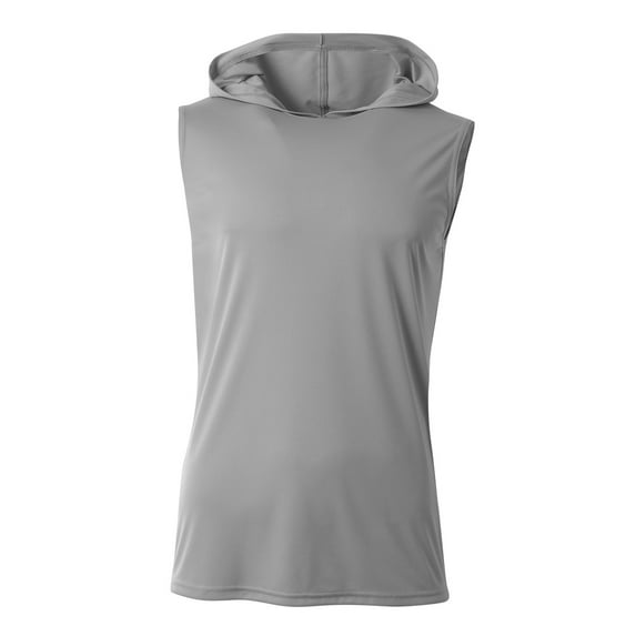 A4 N3410 Sleeveless Hooded Tee For Adult Size Male