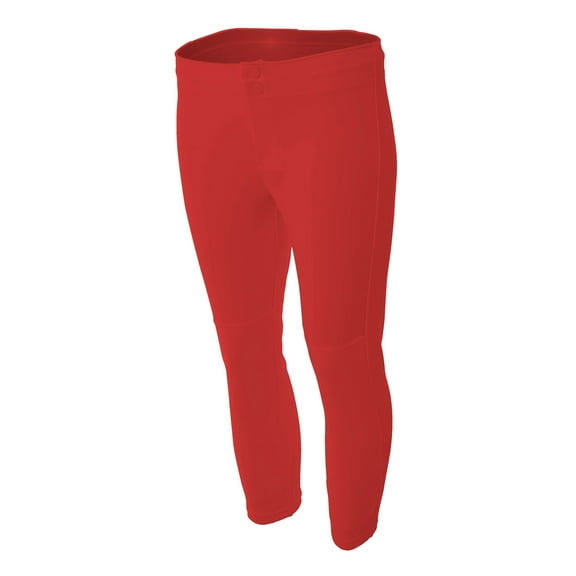A4 Softball Pant Stain Release and Odor Resistant for Easy Care For Womens Color Red Size 2XL