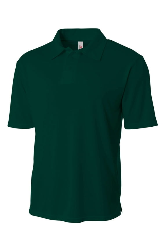 Solid Interlock Polo For Men in Forest | N3261