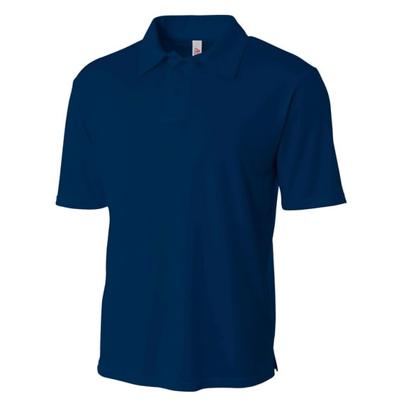 A4 Solid Interlock Polo For Men in Navy | N3261