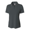 thumbnail image 1 of A4 Solid Interlock Polo For Women in Graphite | NW3261, 1 of 3