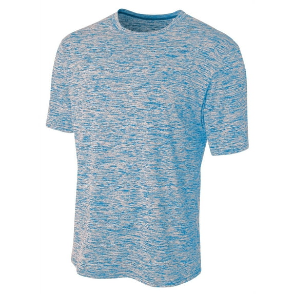 A4 Space Dye Tech Tee For Men in Lt Blue N3296