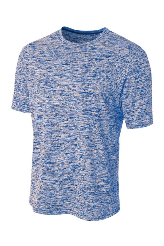 Space Dye Tech Tee For Men in Royal N3296