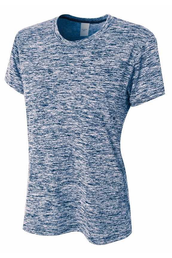 Space Dye Tech Tee For Women in Navy | NW3296