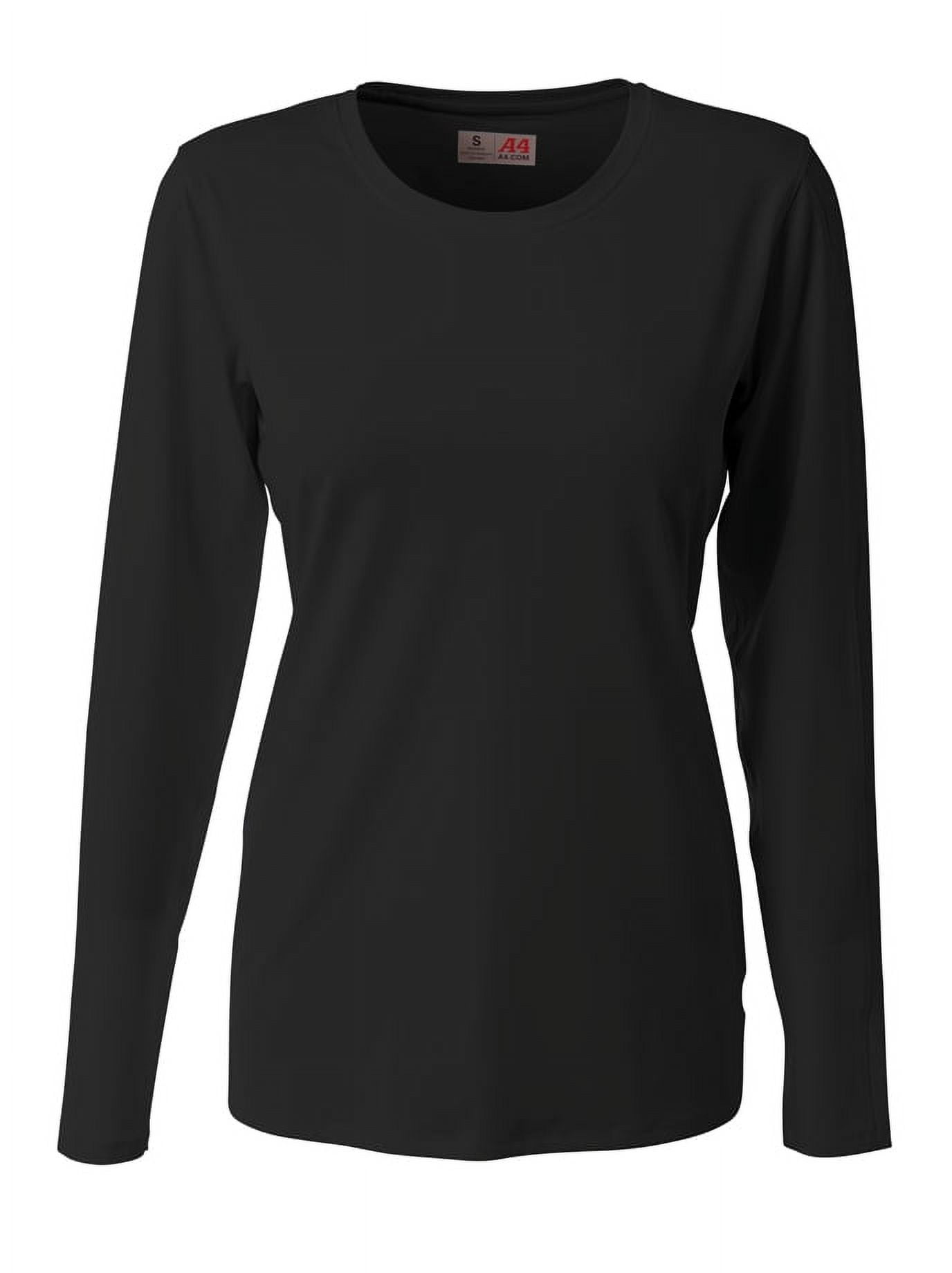 A4 Spike Long Sleeve Volleyball Jersey For Women in Black | NW3015 ...