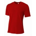 thumbnail image 1 of A4 Spun Poly Tee For Men in Scarlet N3264, 1 of 3