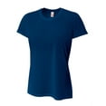 thumbnail image 1 of A4 Spun Poly Tee For Women in Navy | NW3264, 1 of 3