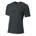thumbnail image 1 of A4 Spun Poly Tee For Youth Male in Graphite NB3264, 1 of 2