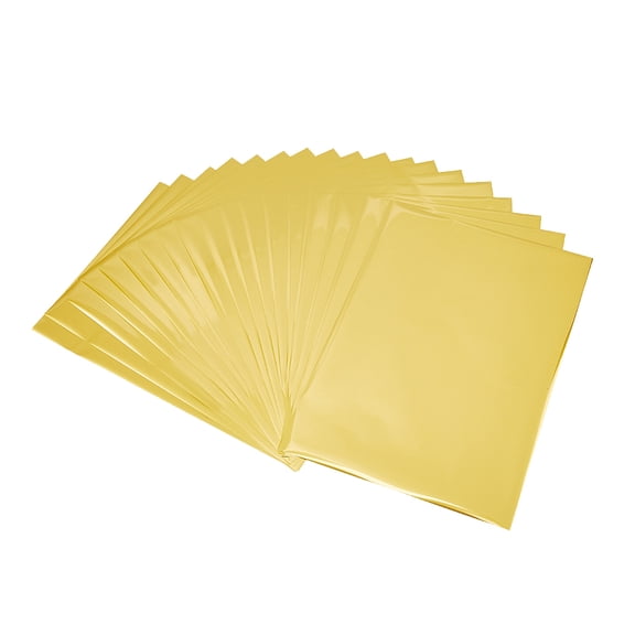 A4 Stamping Hot Foil Paper Transfer Foil Paper Elegance Laser Printer Craft Paper Rectangle Gold 292x210x0.01mm 50 sheets/bag DIY