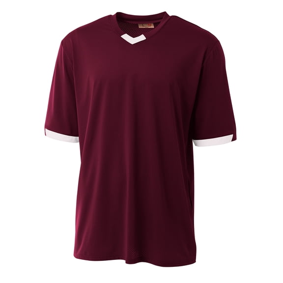 A4 Stretch Pro Baseball Jersey For Men in Maroon White | N3011