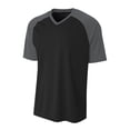 thumbnail image 1 of A4 Strike Raglan Tee For Men in Black/Graphite N3373, 1 of 2