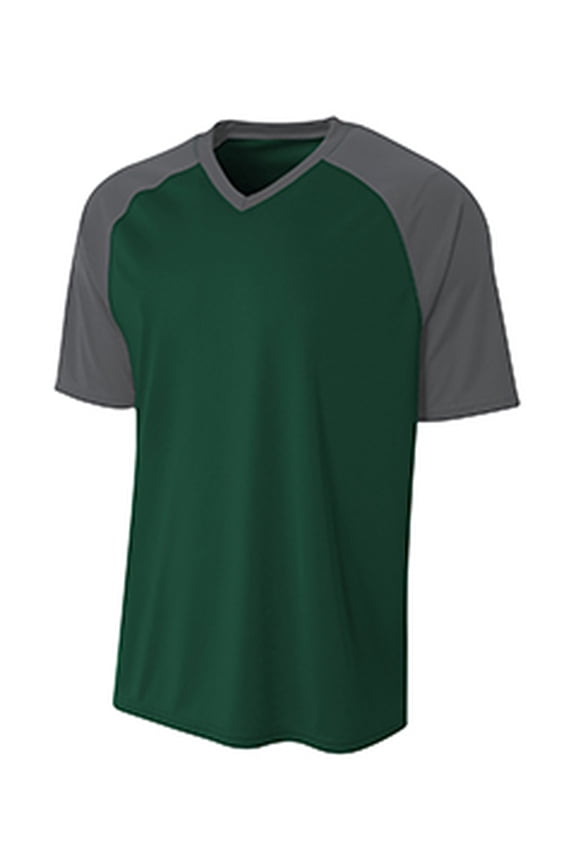 Strike Raglan Tee For Men in Forest/Graphite | N3373