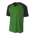 thumbnail image 1 of A4 Strike Raglan Tee For Men in Kelly Black N3373, 1 of 2
