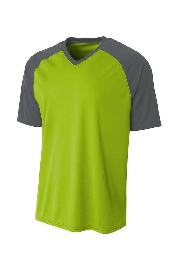 Strike Raglan Tee For Men in Lime/Graphite | N3373