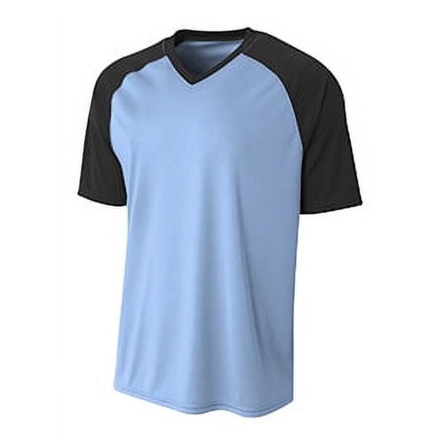 A4 Strike Raglan Tee For Men in Lt Blue/Blk N3373
