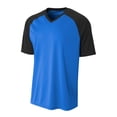 thumbnail image 1 of A4 Drop Ship Men's Polyester V-Neck Strike Jersey with Contrast Sleeve - N3373, 1 of 3