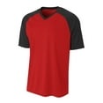 thumbnail image 1 of A4 Drop Ship Men's Polyester V-Neck Strike Jersey with Contrast Sleeve - N3373, 1 of 3