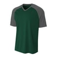 thumbnail image 1 of A4 Strike Raglan Tee For Youth Male in Forest/Graphite NB3373, 1 of 3