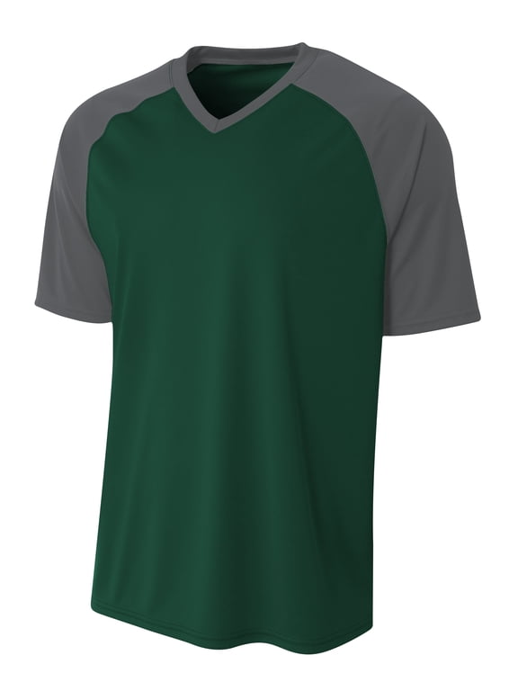 Strike Raglan Tee For Youth Male in Forest/Graphite NB3373