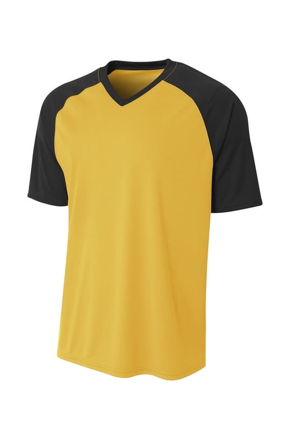 Strike Raglan Tee For Youth Male in Gold/Black NB3373