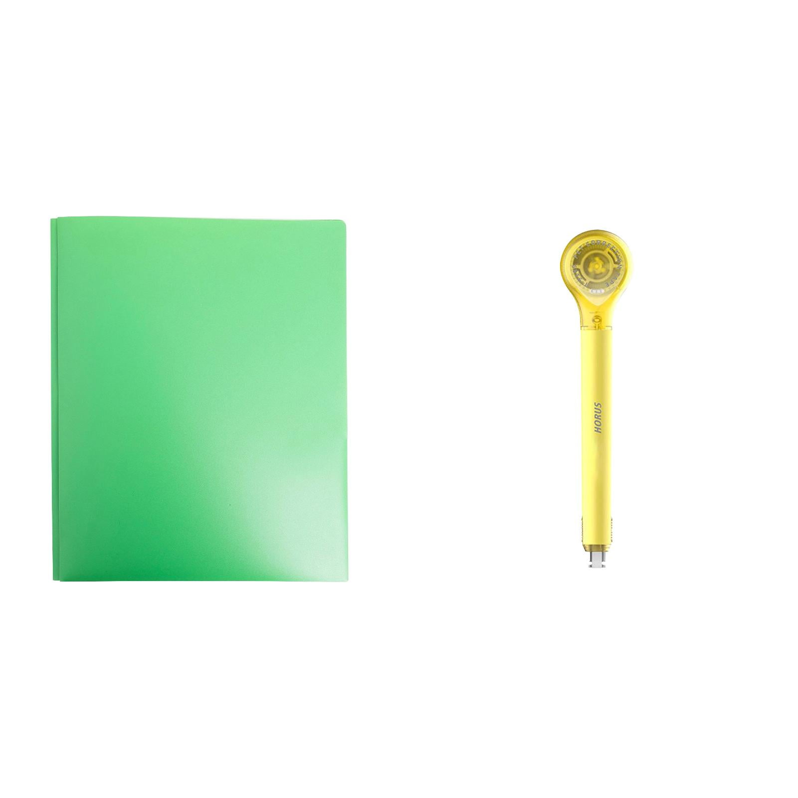 A4 Tadpole Folder Pp File Folder 1*Green+1*Yellow|Correction Tape Pen ...