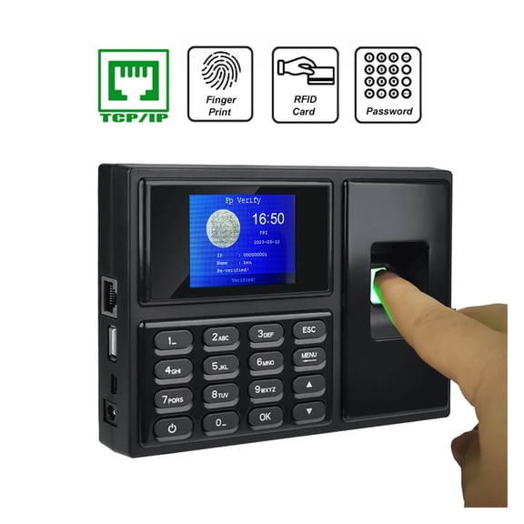 A4 Tcp/ip Biometric Fingerprint Employee Time And Attendance Management System Time Clock Punch Clock Machine - Efficient Management