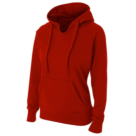 A4 Tech Fleece Hoodie For Women in Scarlet | NW4245