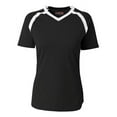 thumbnail image 1 of A4 Teen Ace Short Sleeve Volleyball Jer For Teen Female in Black/White | NG3019, 1 of 3