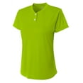 thumbnail image 1 of A4 NW3143 Tek 2-Button Henley Shirt For Adult Size Female, 1 of 2