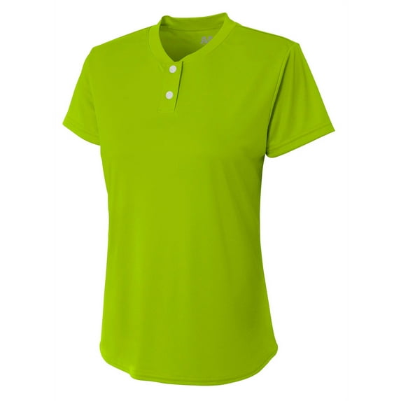 A4 NW3143 Tek 2-Button Henley Shirt For Adult Size Female