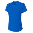 thumbnail image 1 of A4 Tek 2-Button Henley For Teen Female in Royal | NG3143, 1 of 2